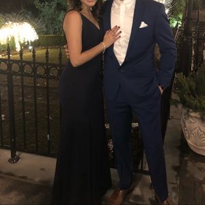 Dark blue formal dress